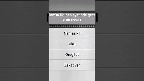 #yarışma #bilgi İSLÂMÎ BİLGİ YARIŞMASI