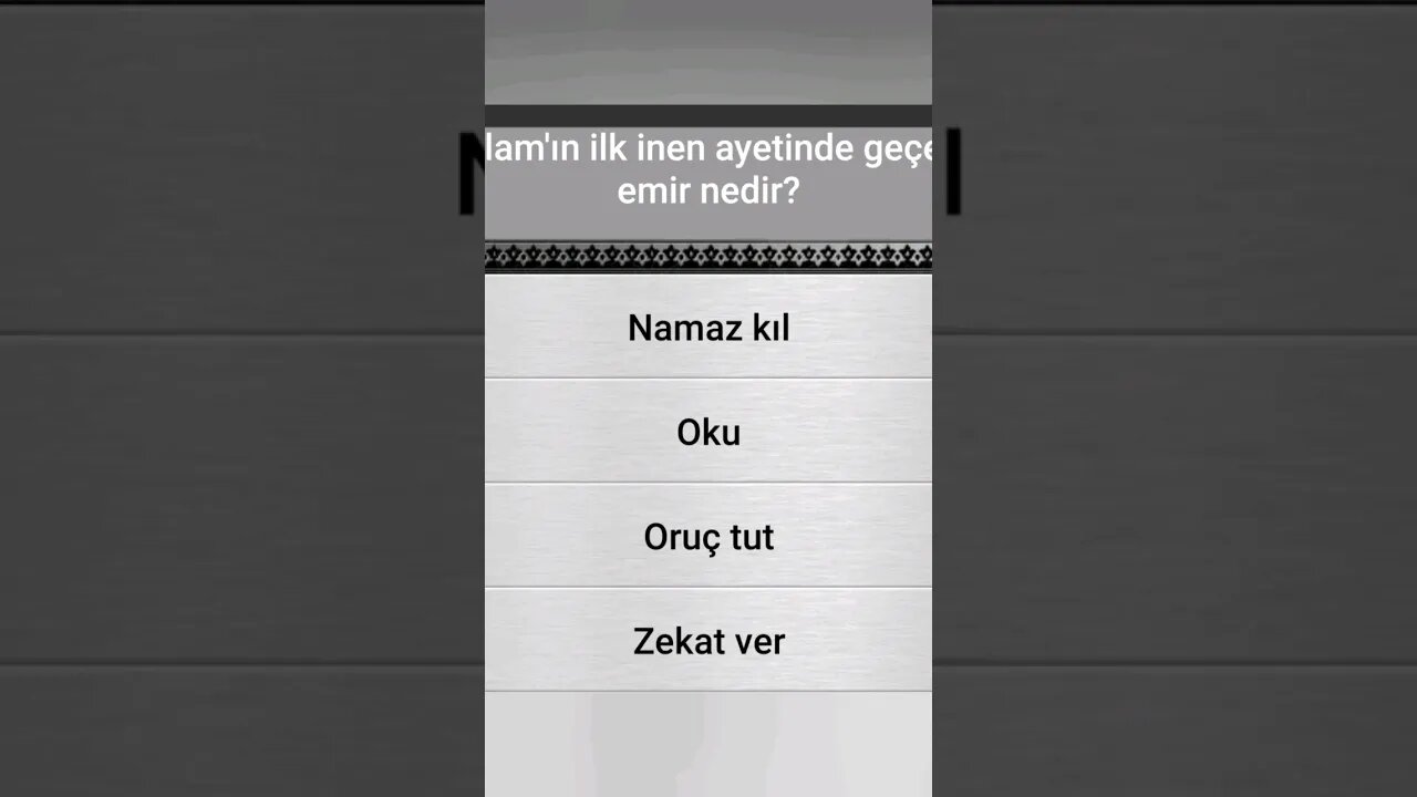 #yarışma #bilgi İSLÂMÎ BİLGİ YARIŞMASI