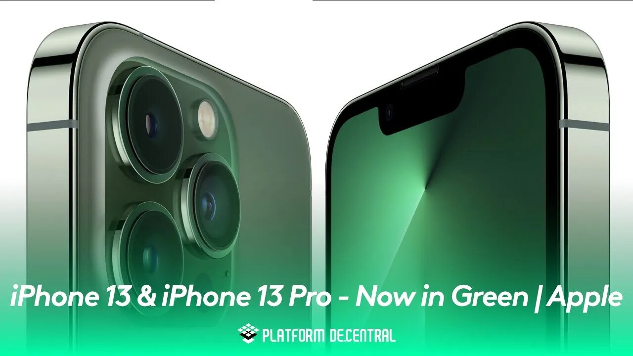 iPhone 13 & iPhone 13 Pro - Now in Green | Apple