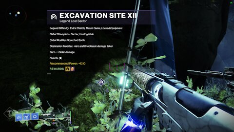 Destiny 2- Legend Lost Sector on the EDZ- Excavation Site XII- 5-27-2021