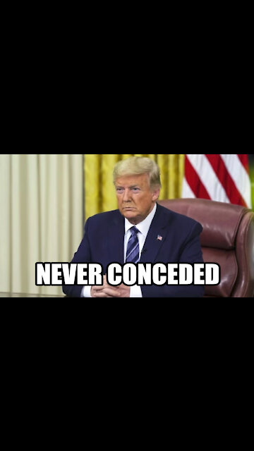 Trump Still Says he NEVER Conceded!