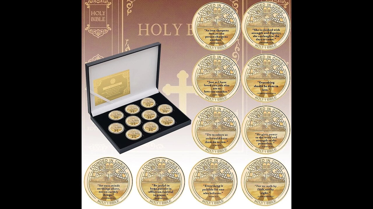 2024 Christian Bible Quotes Sobering Coin Commemorative Challenge Coins Collection