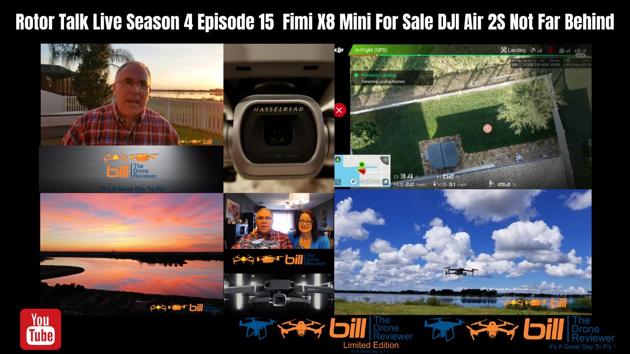 Rotor Talk Live Season 4 Episode 15 Fimi X8 Mini For Sale DJI Air 2S Not Far Behind