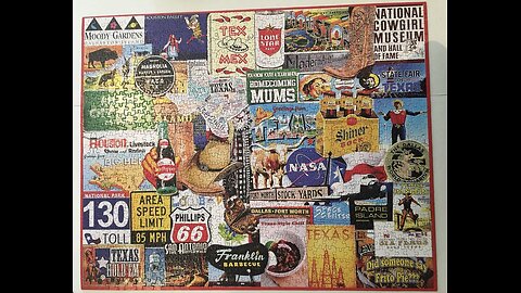 ❤I Love Texas - White Mountain Jigsaw Puzzle (1000 Pieces)
