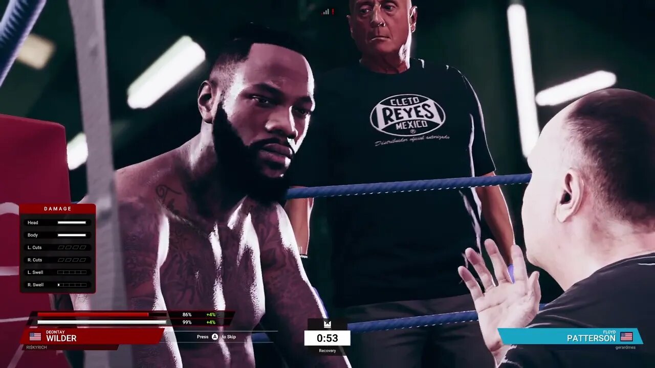 Undisputed Boxing Online Ranked Gameplay Deontay Wilder vs Floyd Patterson 6 (Chasing Platinum)