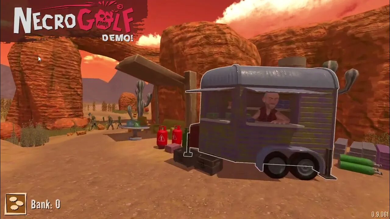 NecroGolf (Steam Next Fest demo, gameplay)