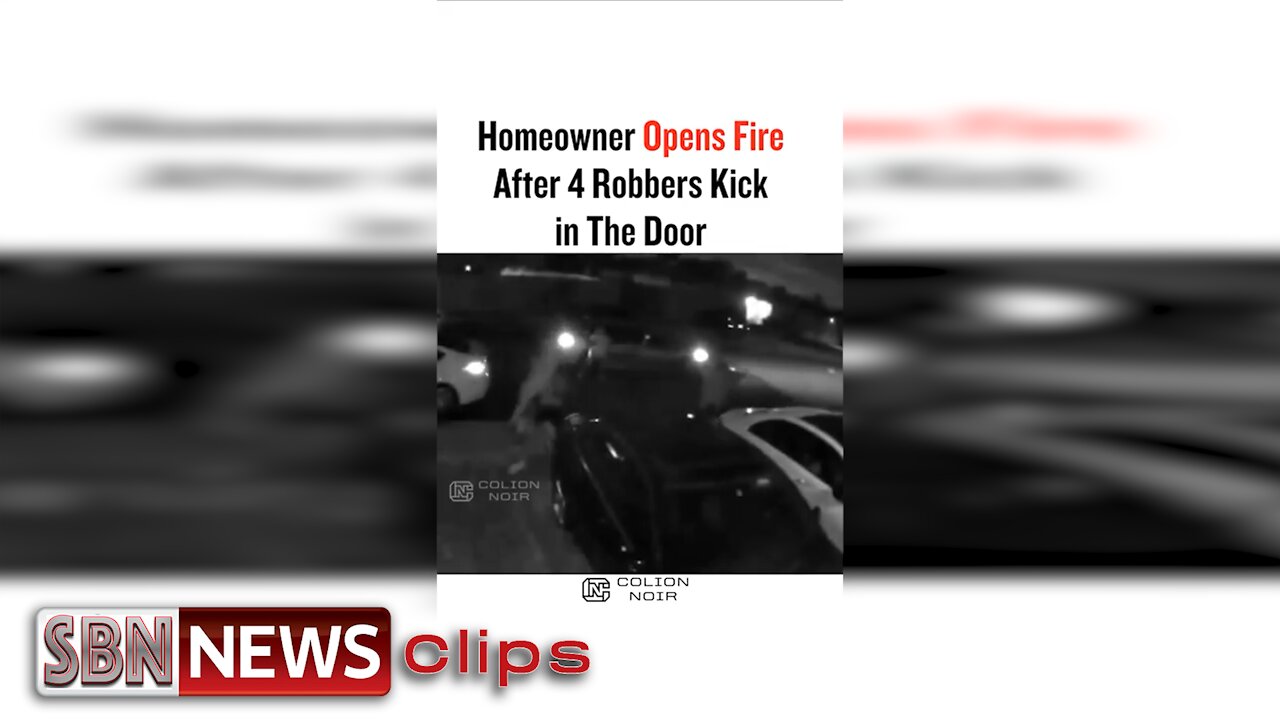 Homeowner Opens Fire After 4 Robbers Kick in the Door (Uncensored) - 4191