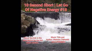 10 Second Short Of Let Go Of Negative Energy | #meditation #shorts #shortsvideo #waterfall #18