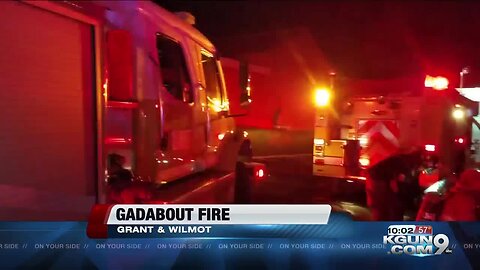 Rural Metro Fire contain fire at Gadabout Salon on Grant near Wilmot