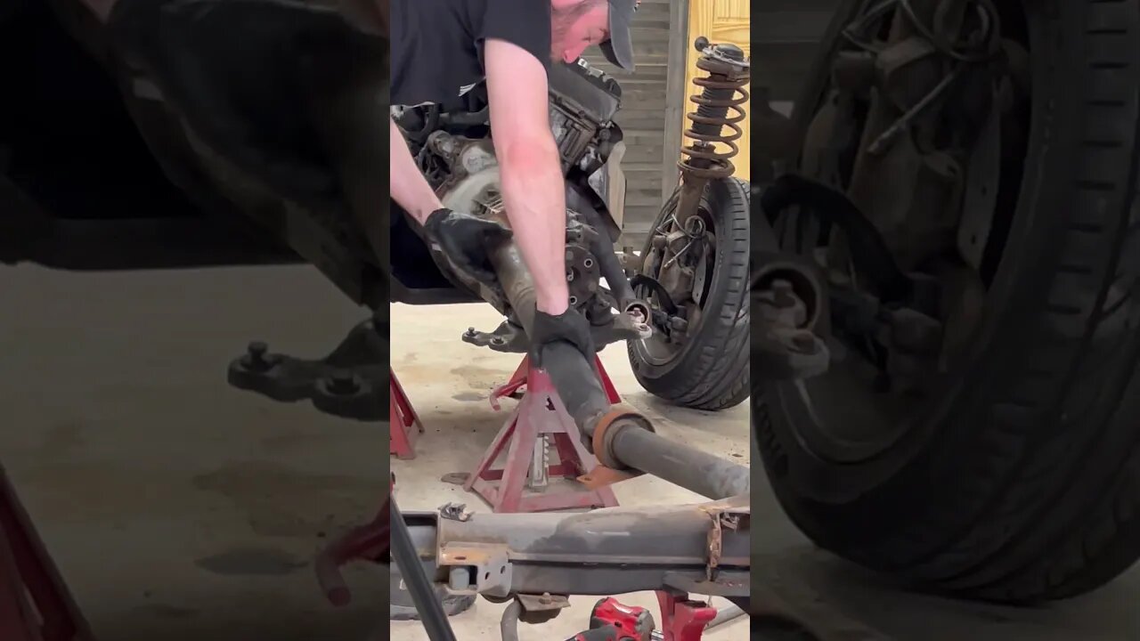 BMW E34 M5 Driveshaft Removal #bmw #diy #mechanic #bmwm5 #bmwe34 #restoration #automotive