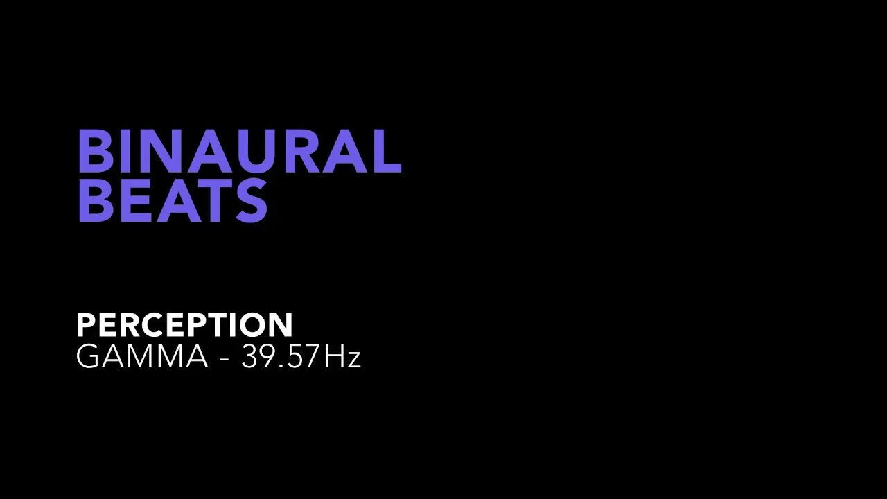 Binaural Beats - Perception 39.57Hz