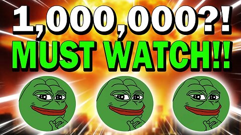 PEPE COIN PUMPS AS PREDICTED!! IF YOU HOLD 1,00,000 PEPE COIN WATCH THIS NOW!! *URGENT!!*