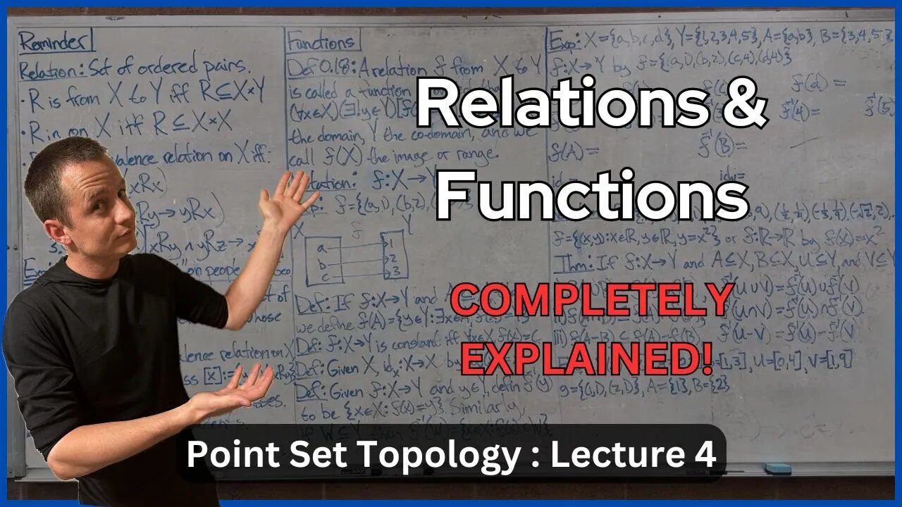 Lecture 4 (Topology) Relations and Functions