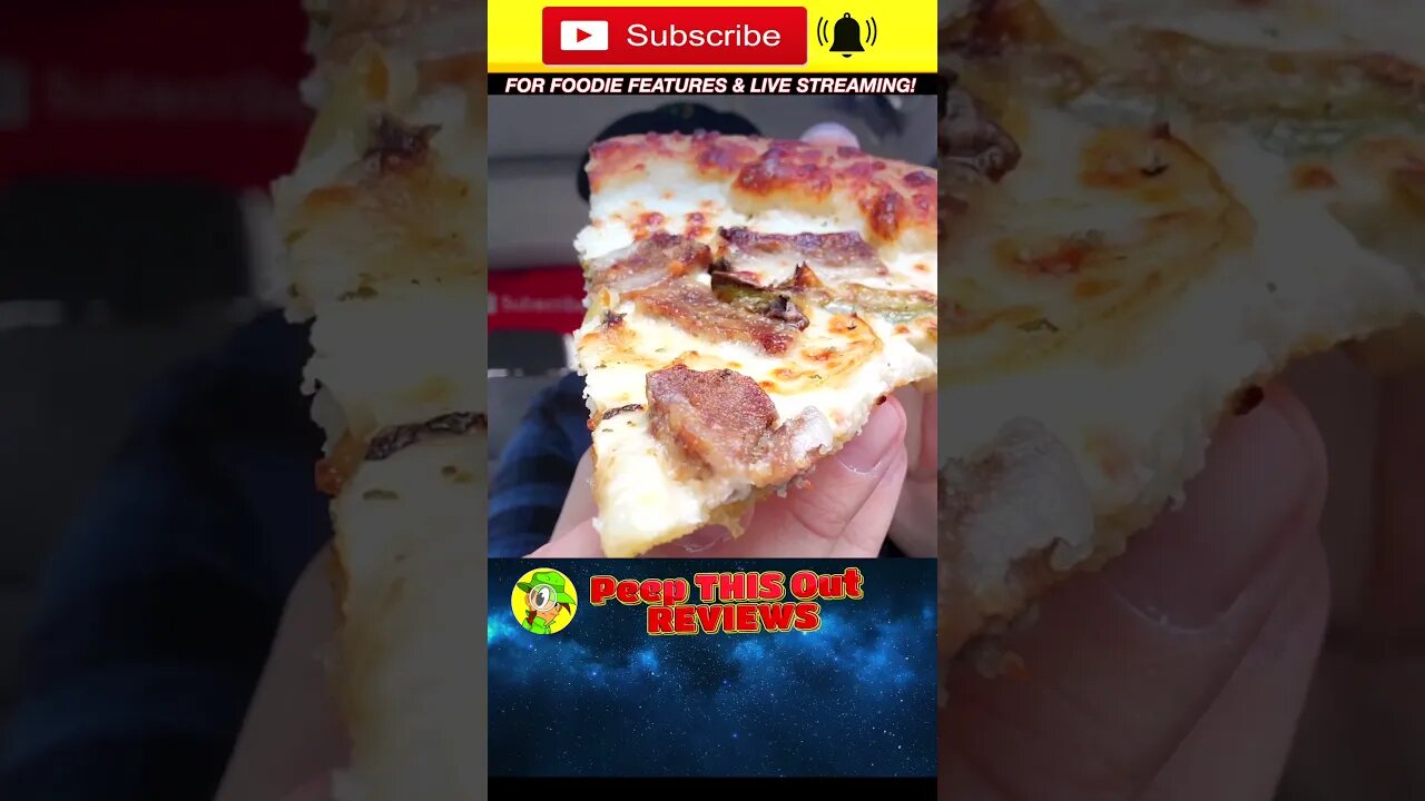 Grab A CHEESESTEAK PIZZA Slice! 😋🍕 Peep THIS Out! 🕵️‍♂️ #shorts