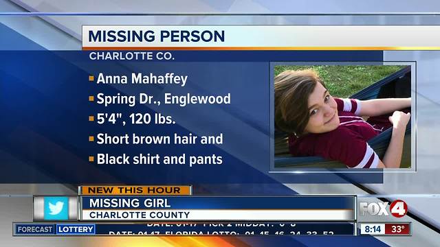 Deputies: Be on the lookout for missing Englewood girl