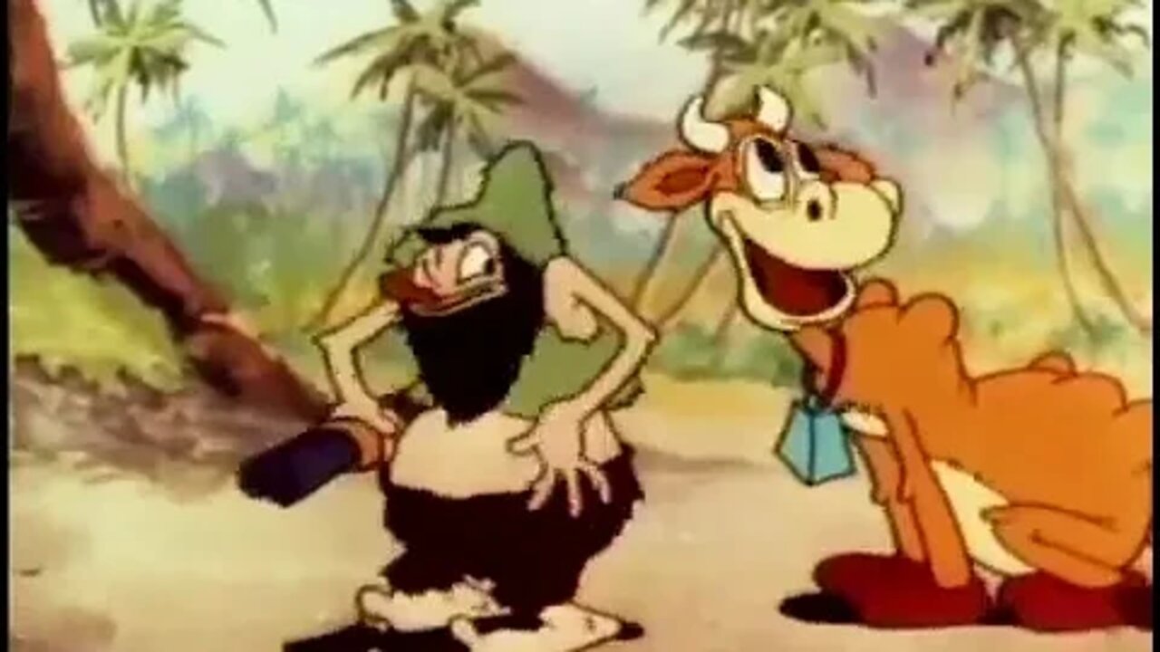 Molly Moo Cow and Robinson Crusoe 1936 Van Beuren Studios Rainbow Parade Short Cartoon