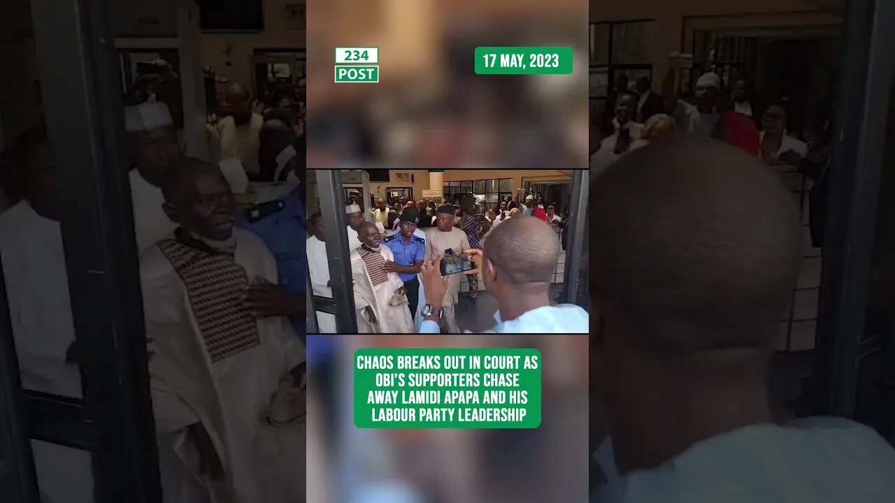 Petet Obi’s supporters chased Lamidi Apapa Out of Court #shorts