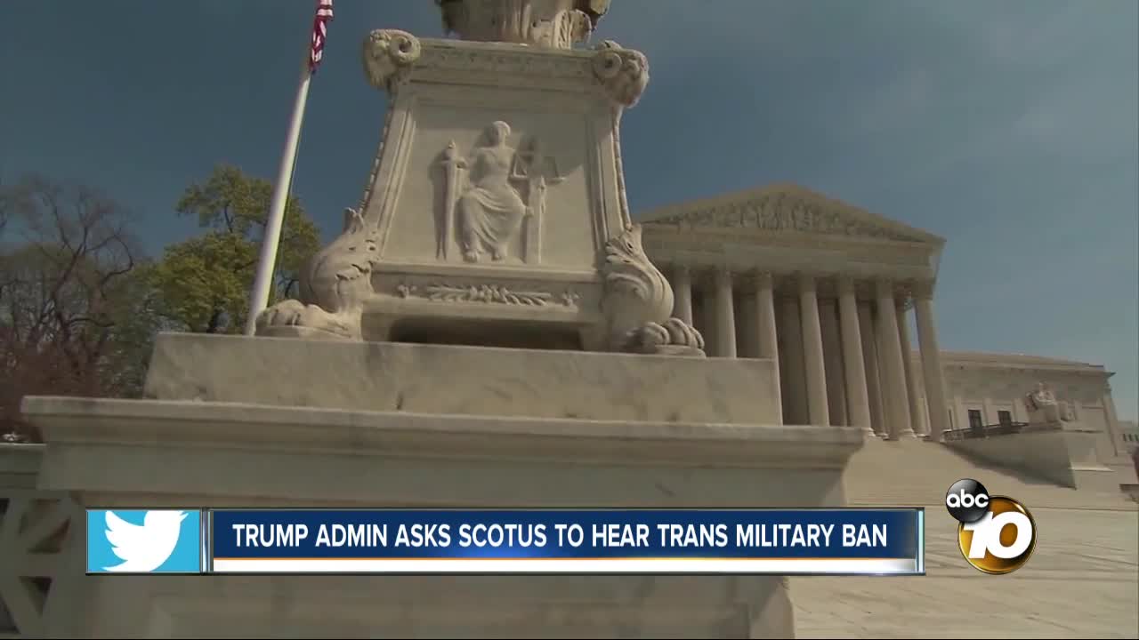 Trump administration tackles trans military ban