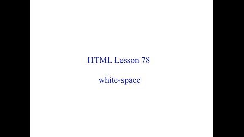 HTML Lesson 78