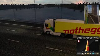 Eurotrucksimulator 2. Mit dem LKW durch Europa Auf der Pro Mod mit guter Musik.