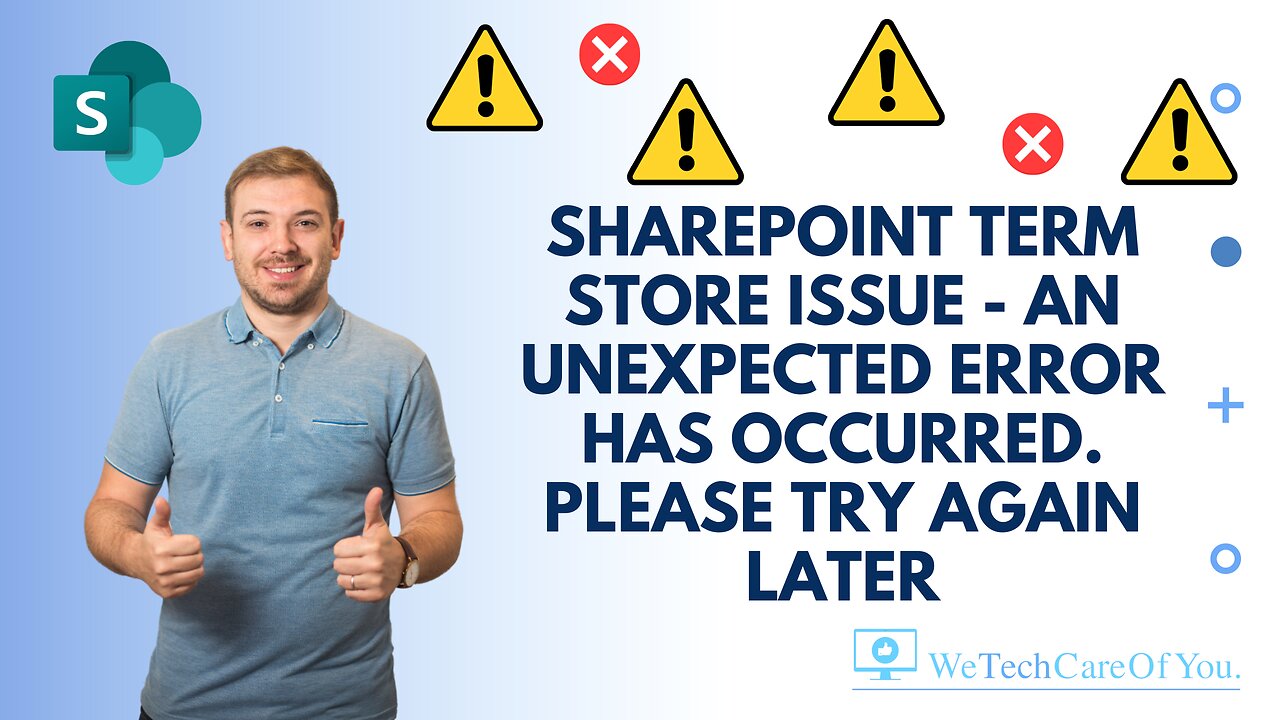 SharePoint Term Store Issue - An unexpected error has occurred. Please try again later