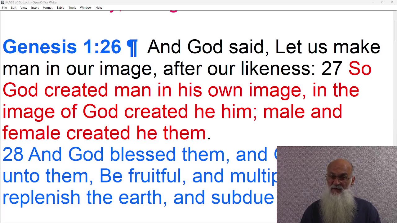 "GOD SAID", LET US MAKE MAN IN OUR IMAGE !!!