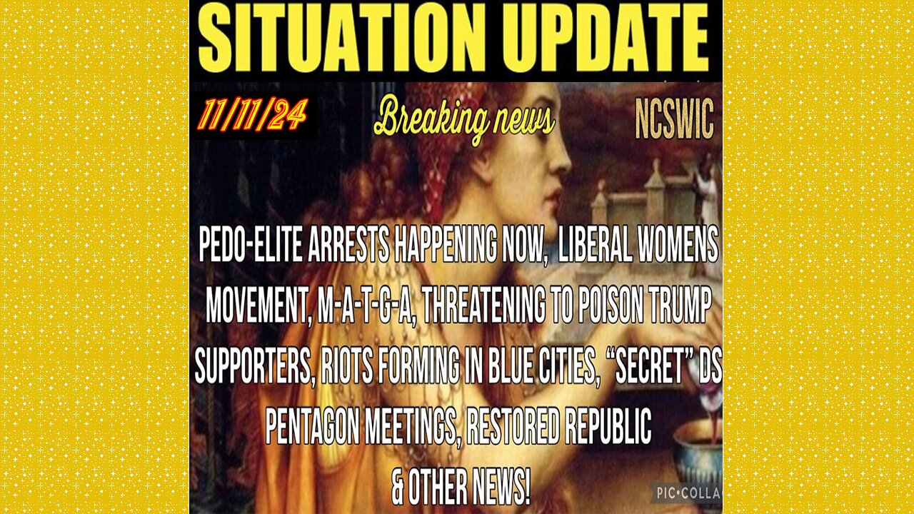 SITUATION UPDATE 11/11/24 - Blue City Riots, Poisoning Maga, Ds Subversion, Mass Arrests