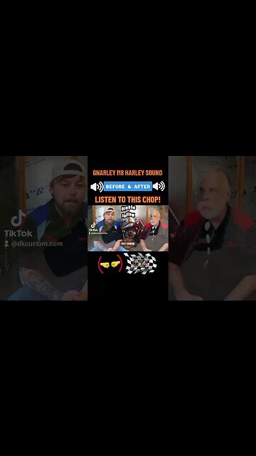 🔊GNARLEY M8 HARLEY SOUND💥LISTEN TO THE CHOP❗