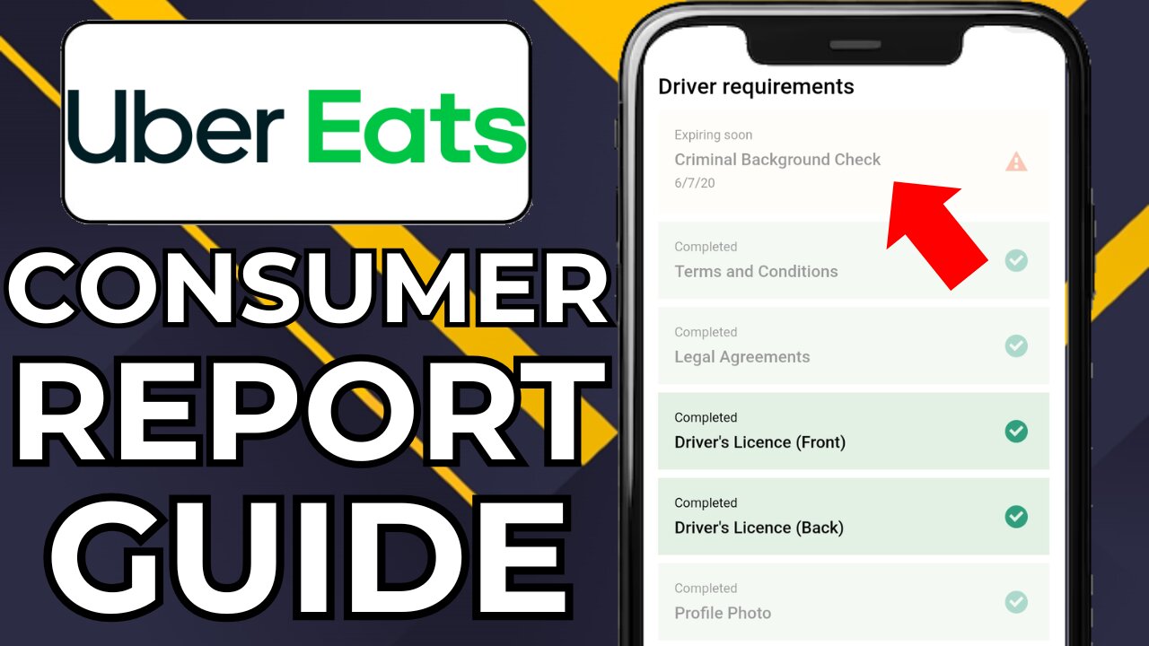 HOW TO DO UBER EATS BACKGROUND CHECK