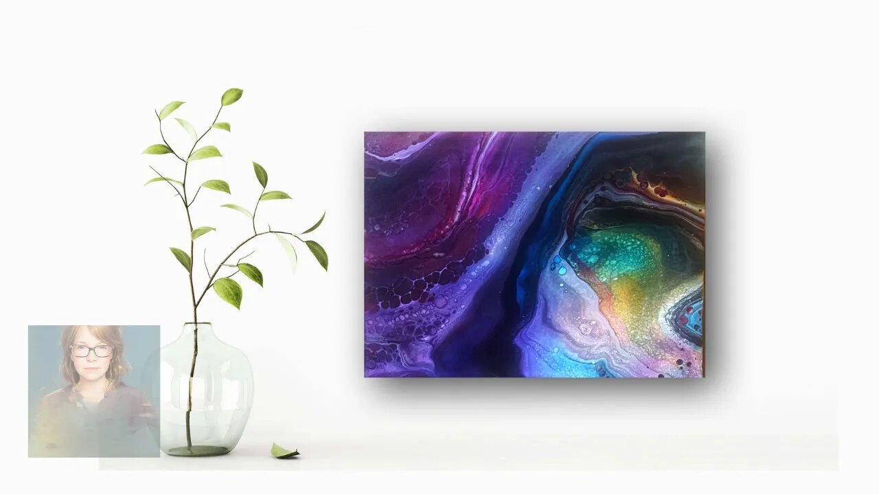 Abstract Art Magic: Mastering the EASY FLIP CUP Method #fluidart #acrylicpour #abstractart 216