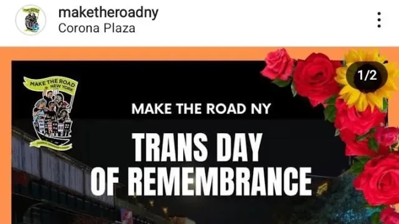 The Trans Day of Remeberance at Corona Plaza Hosted by @MaketheRoadAct @MaketheRoadNY 11/19/22