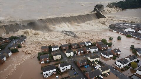 The UK is sinking 3 meters! Record-breaking flooding sweeps away cars in Wales