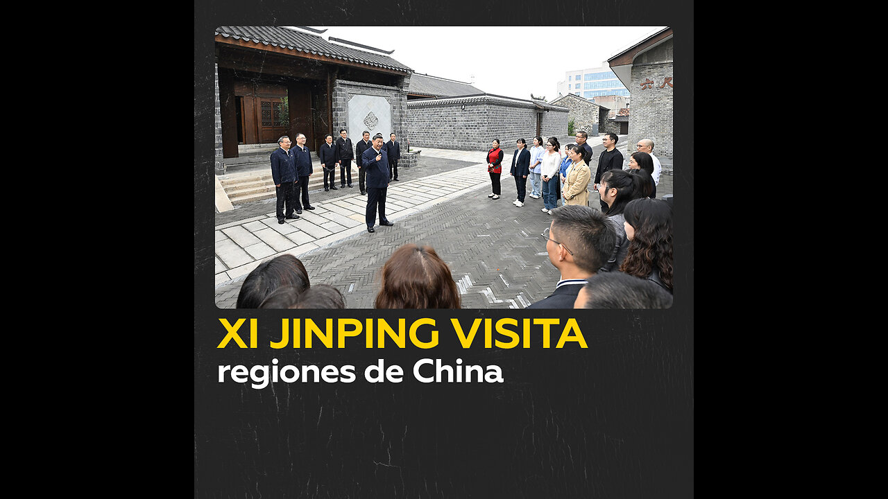 Xi Jinping visita una localidad en la provincia china de Anhui