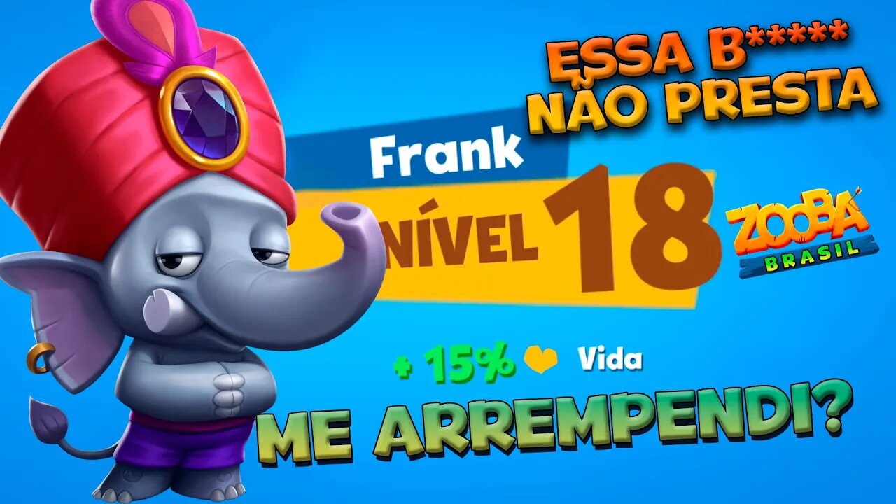 FRANK nv 18 CONTRA JOGADORES REAIS SOLO E SQUAD! ZOOBA: Jogo de Batalha Animal