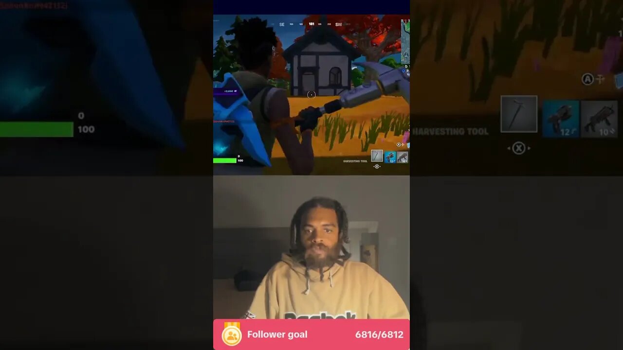 fortnight gaming live with rock mercury on tiktok