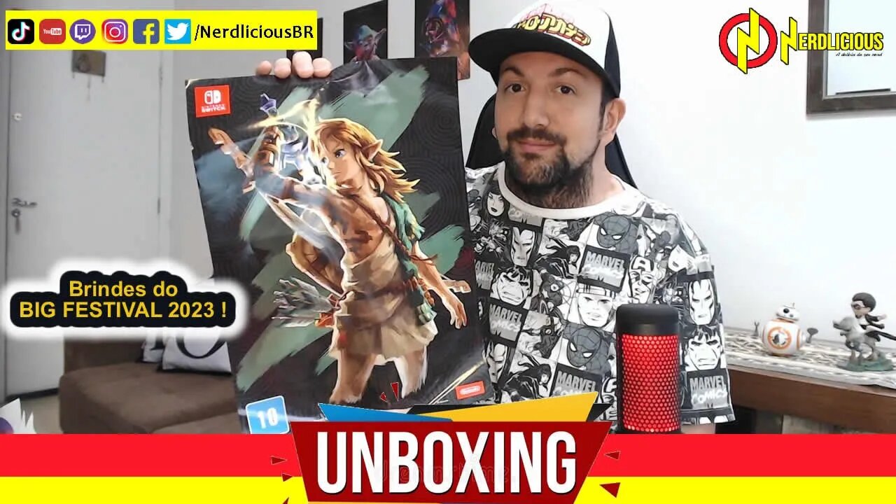 🎁 UNBOXING! Todos os BRINDES que ganhamos no BIG FESTIVAL 2023!