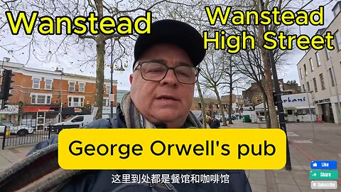 4k Video Of Wanstead High Street's Restaurants, Cafes, Pubs & Parks With Chinese Subtitles