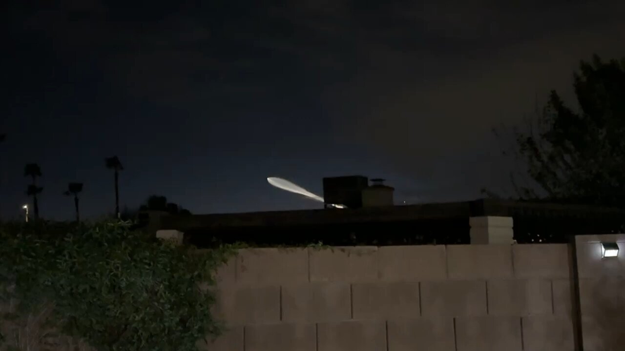 Space X Launch from Vandenberg SFB as seen from Phoenix (Mesa) AZ 3- 18- 24 4K