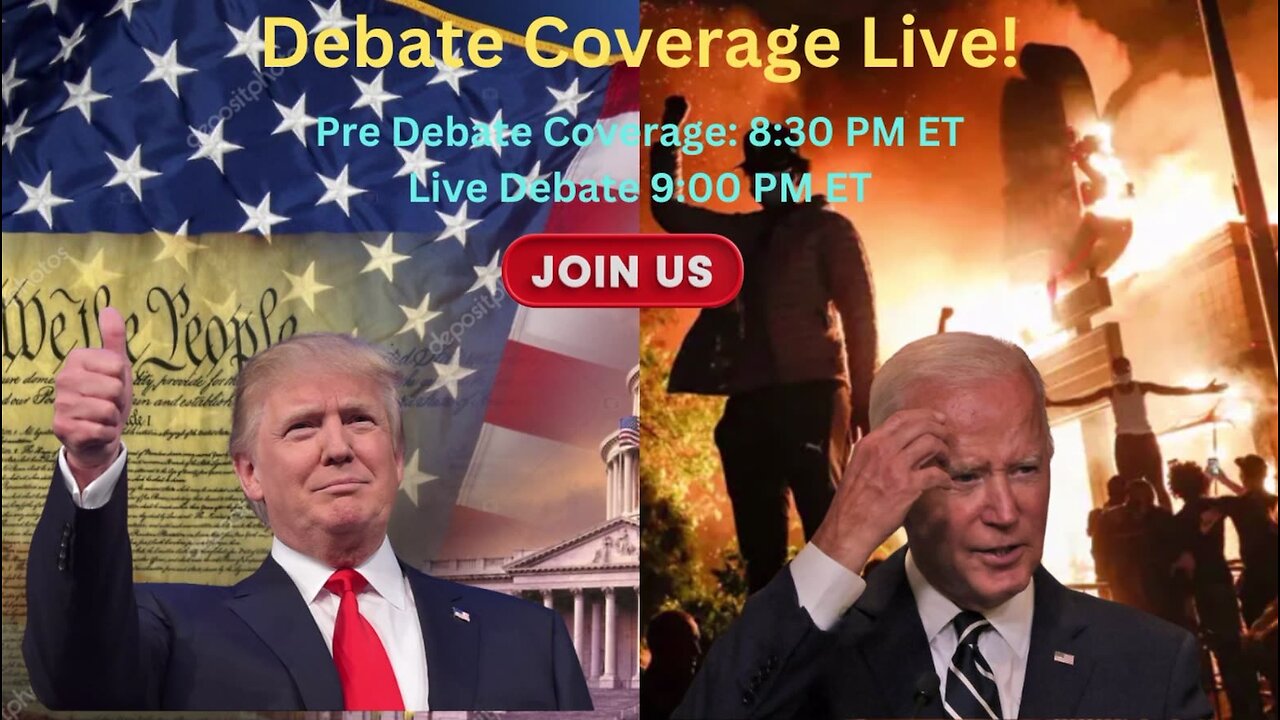 Trump and Biden Debate Coverage - Join Us