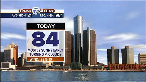 Metro Detroit Weather: Sunny and warm Monday but rain chances tonight