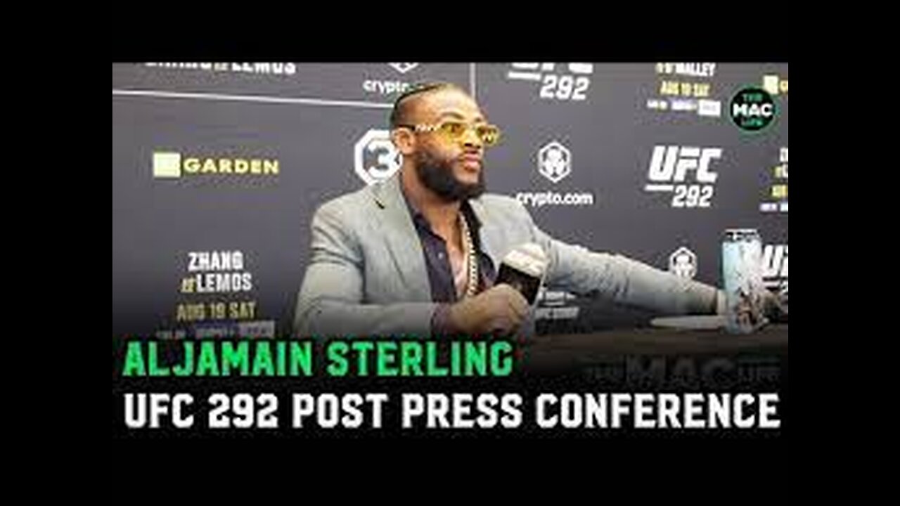 Aljamain Sterling Post-Fight Press Conference | UFC 292