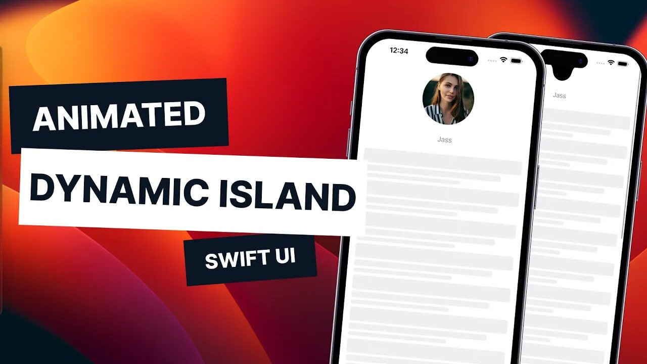 Animated DYNAMIC ISLAND for Profile Image in Swift Ui~ iOS