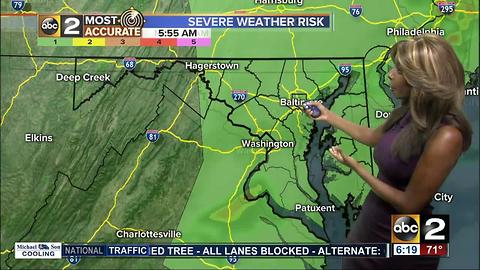 Chance of severe weather continues Monday