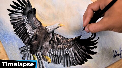 HYPERREALISTIC EAGLE DRAWING| DRAWING TIMELAPSE