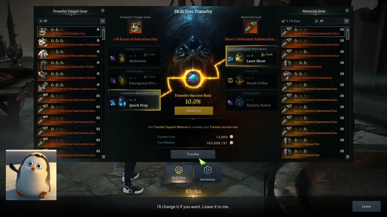 Lucky! One of the Few 10% Tripod Skill Transfer I Got!