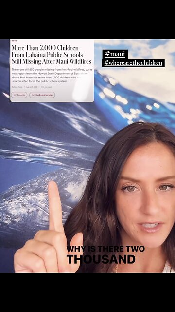 Why Are Over 2,000 Children Still Missing From Lahaina?