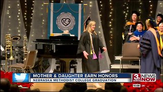 Mother, daughter earn honors at Nebraska Methodist College