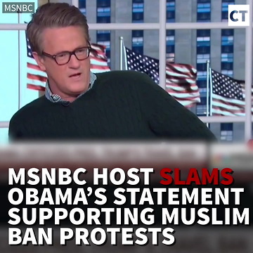 MSNBC Host Slams Obama's Statement Supporting Muslim Ban Protests