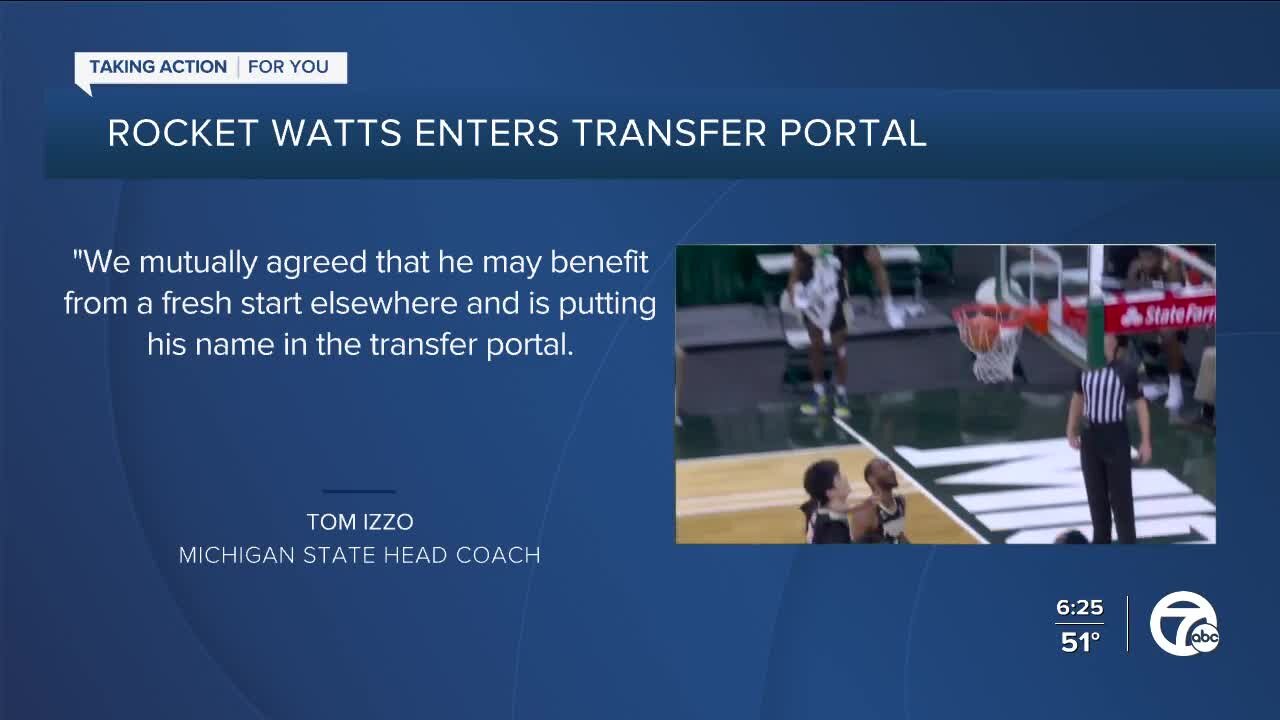 Michigan State's Rocket Watts in transfer portal