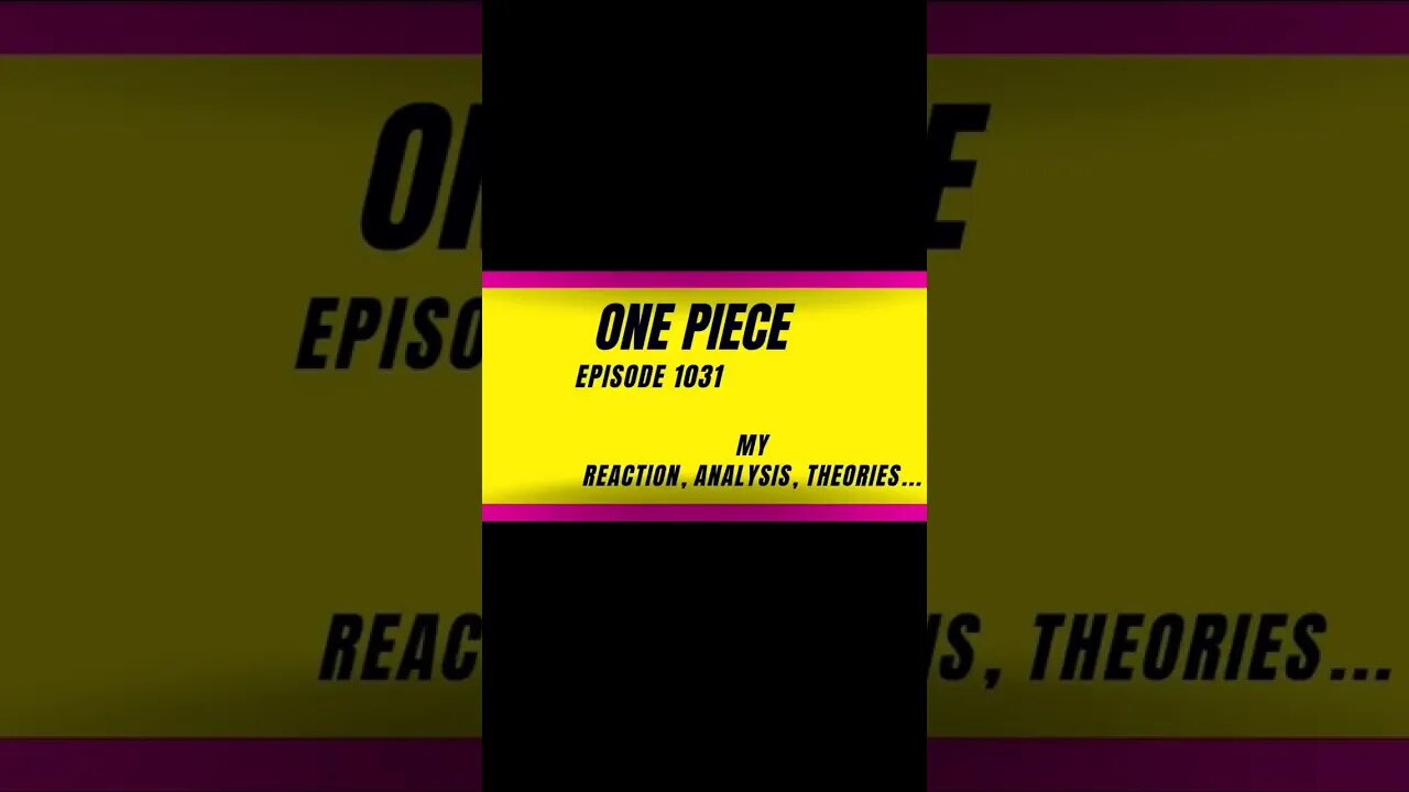 one piece reaction harsh&blunt episode 1031 voice short